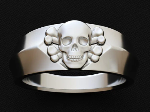 Skull Ring Free 3D print model 3D Print Model