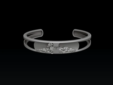 Bransoletka z horoskopem zodiaku Baran Model do druku 3D Model do druku 3D