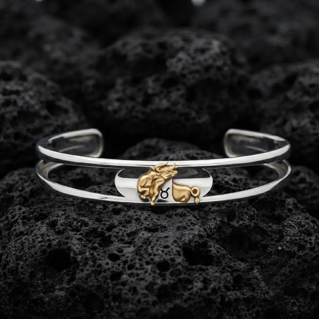 Zodiac Horoscope Taurus Bracelet 3D print model 3D Print Model .c4d .max .obj .3ds .fbx .stl .blend 