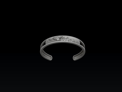 Zodiac Horoscope Gemini Bracelet 3D print model 3Dプリントモデル