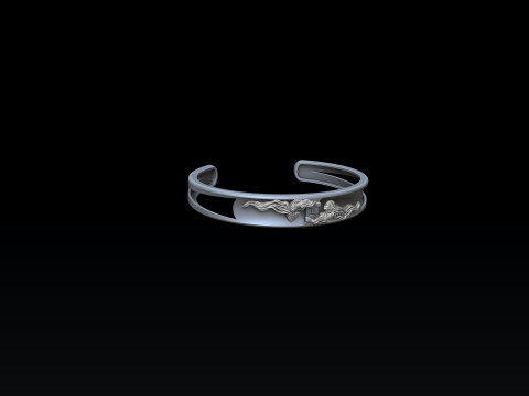 Zodiac Horoscope Gemini Bracelet 3D print model 3Dプリントモデル