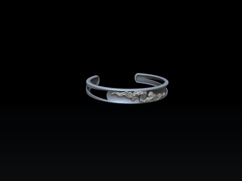 Zodiac Horoscope Gemini Bracelet 3D print model 3D Print Model
