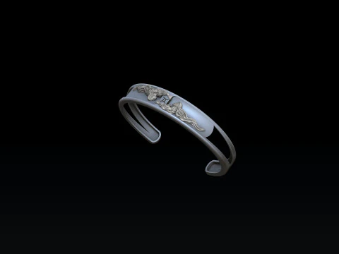 Zodiac Horoscope Gemini Bracelet 3D print model 3D Print Model