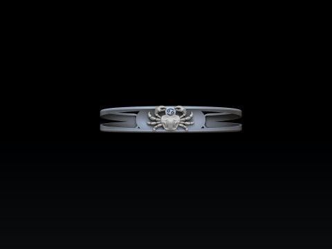 Zodiac Horoscope Cancer Bracelet 3D print model Model do druku 3D