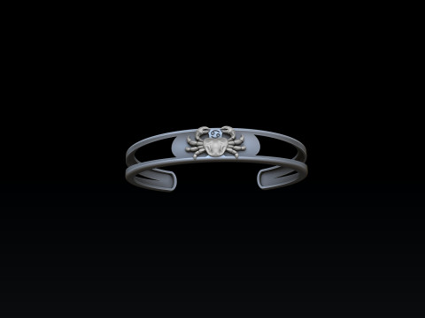 Zodiac Horoscope Cancer Bracelet 3D print model Model do druku 3D