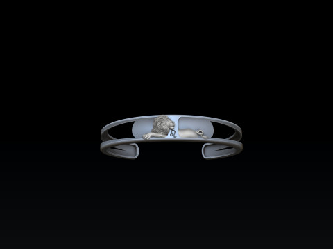 Zodiac Horoscope Leo Bracelet 3D print model 3D Print Model