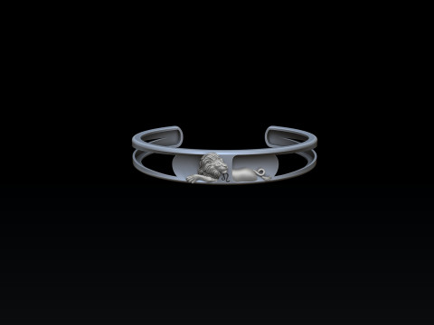 Zodiac Horoscope Leo Bracelet 3D print model 3D Print Model