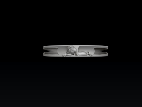 Zodiac Horoscope Leo Bracelet 3D print model 3D Print Model