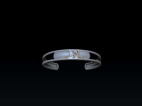 Zodiac Horoscope Virgo Bracelet 3D print model 3Dプリントモデル