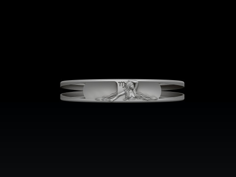 Zodiac Horoscope Virgo Bracelet 3D print model 3Dプリントモデル
