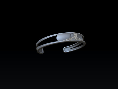 Zodiac Horoscope Virgo Bracelet 3D print model 3Dプリントモデル