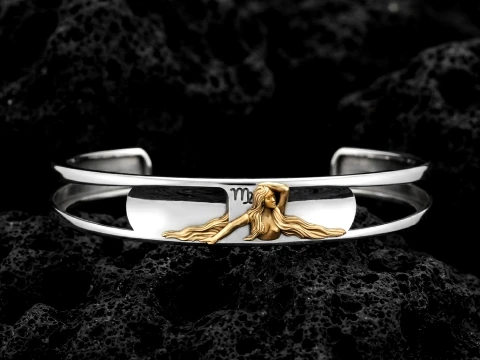 Pulseira Horóscopo Virgem do Zodíaco Modelo de impressão 3D Modelo de Impressão 3D