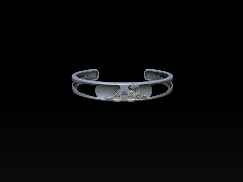 Zodiac Horoscope Libra Bracelet 3D print model 3D प्रिंट मॉडल