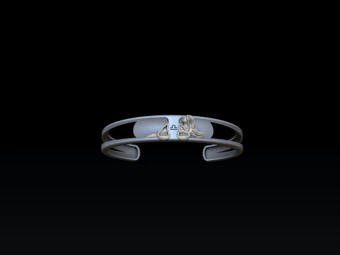 Zodiac Horoscope Libra Bracelet 3D print model 3D Print Model