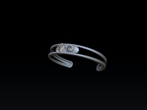 Zodiac Horoscope Scorpio Bracelet 3D print model 3D-Druckmodell