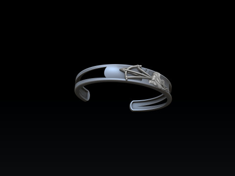 Zodiac Horoscope Sagittarius Bracelet 3D print model 3Dプリントモデル
