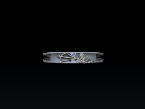 Zodiac Horoscope Sagittarius Bracelet 3D print model 3Dプリントモデル