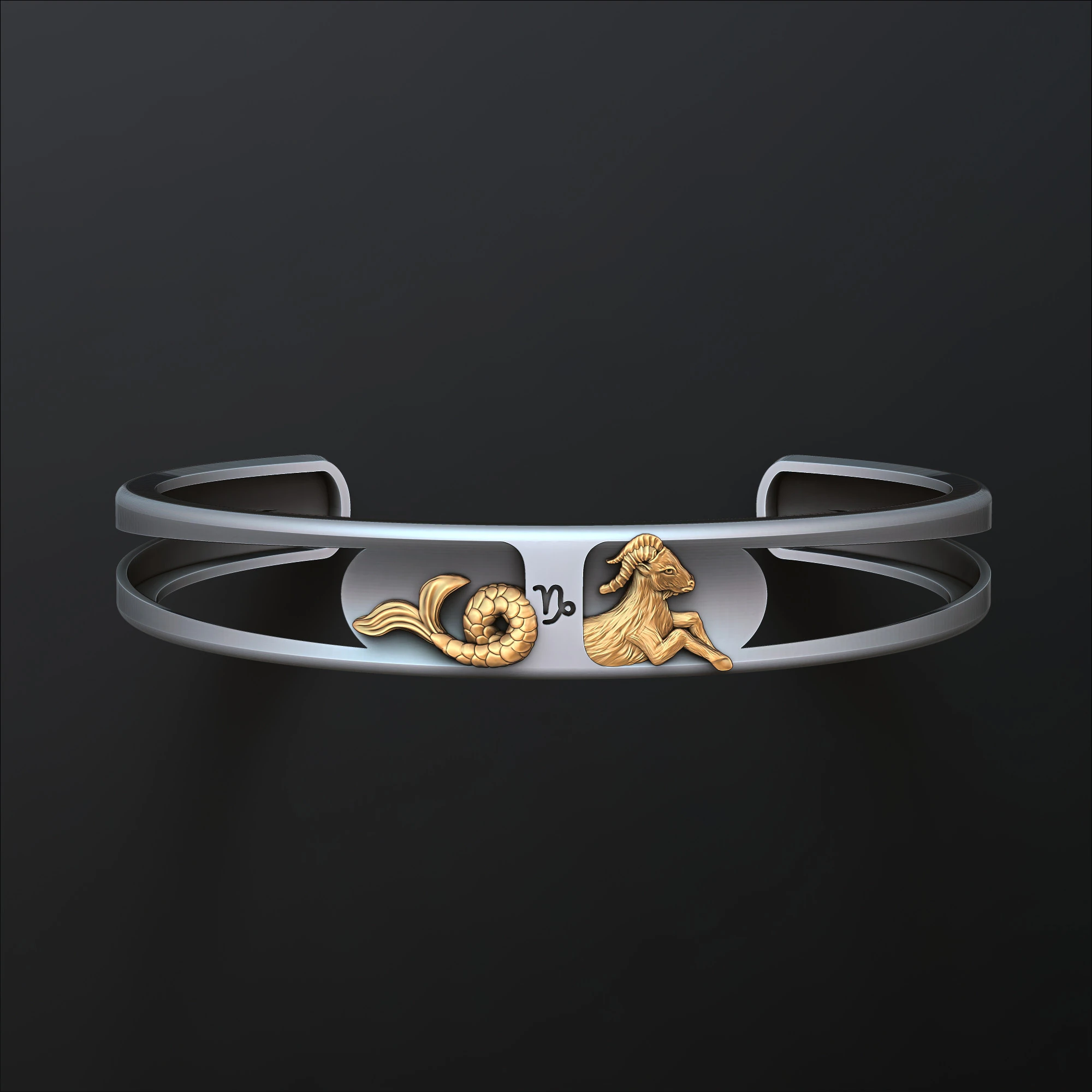 Zodiac Horoscope Capricorn Bracelet 3D print model 3D Print Model .c4d .max .obj .3ds .fbx .stl .blend