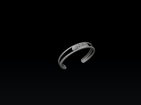 Zodiac Horoscope Capricorn Bracelet 3D print model 3D प्रिंट मॉडल