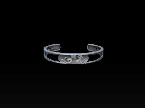 Zodiac Horoscope Capricorn Bracelet 3D print model 3D प्रिंट मॉडल