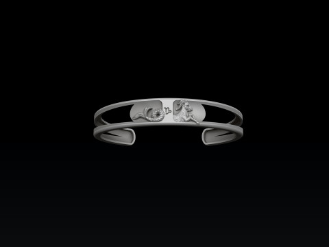Zodiac Horoscope Capricorn Bracelet 3D print model 3D प्रिंट मॉडल