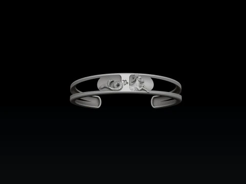 Zodiac Horoscope Capricorn Bracelet 3D print model 3D Print Model