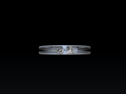 Zodiac Horoscope Capricorn Bracelet 3D print model 3D प्रिंट मॉडल