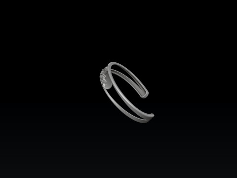 Zodiac Horoscope Aquarius Bracelet 3D print model 3Dプリントモデル