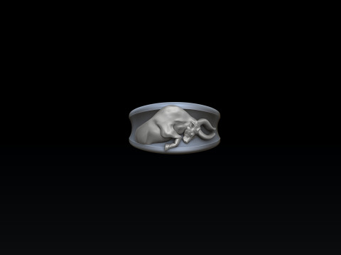 Zodiac Horoscope Taurus ring pendant bracelet collection 3D print model 3Dプリントモデル