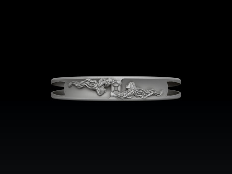 Zodiac Horoscope Gemini ring pendant bracelet collection 3D print model 3Dプリントモデル