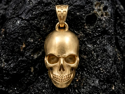 Skull Pendant Version 2 3D print model 3D Print Model