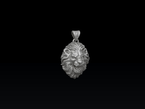 Lion Pendant 3D print model 3D 打印模型