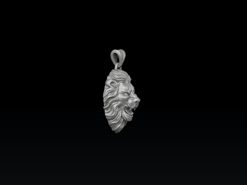 Lion Pendant 3D print model 3D 打印模型