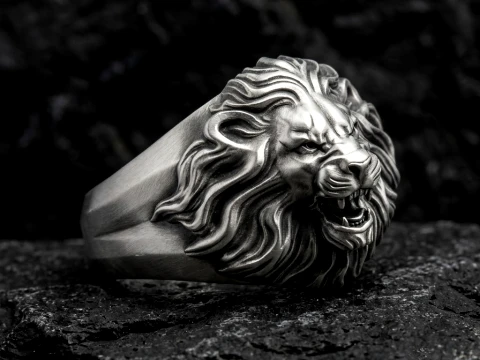 Modelo de impresión 3D del anillo de león Modelo de impresión 3D