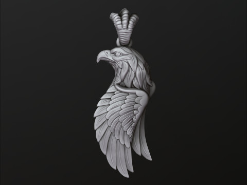 Eagle Pendant 3D print model 3Dプリントモデル