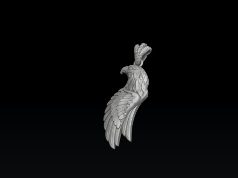 Eagle Pendant 3D print model 3D 打印模型