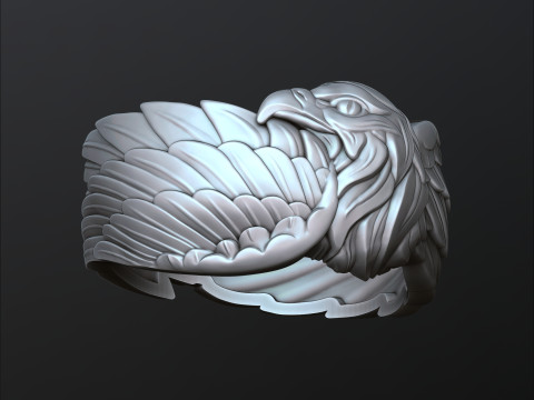 Eagle Ring 3D print model 3Dプリントモデル