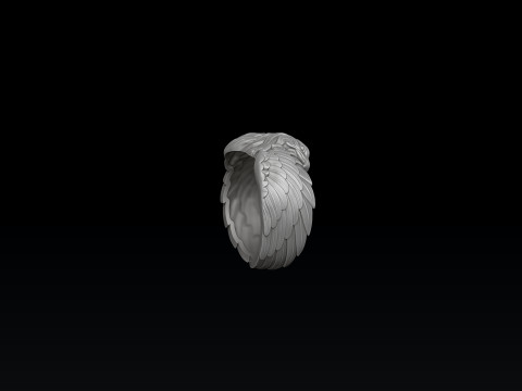 Double Head Eagle Ring 3D print model 3D-printmodel