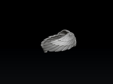 Double Head Eagle Ring 3D print model 3D-printmodel
