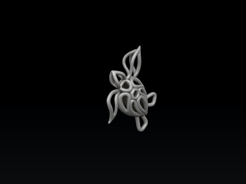 Minimalistic Turtle Pendant 3D print model 3D Print Model
