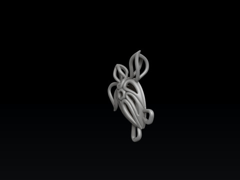 Minimalistic Turtle Pendant 3D print model 3D Print Model