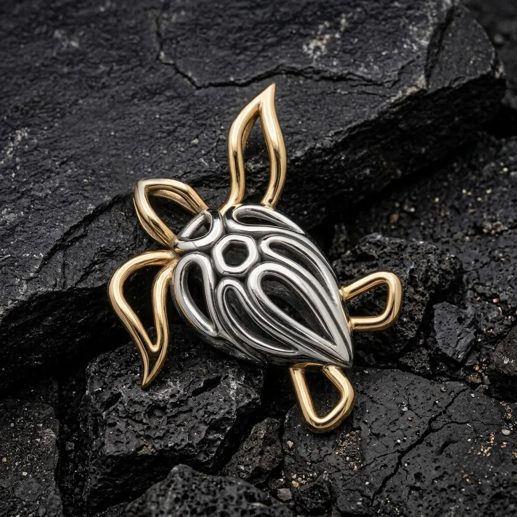 Minimalistic Turtle Pendant 3D print model 3D Print Model .c4d .max .obj .3ds .fbx .stl .blend 