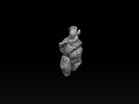 Dog Yorkshire Terrier Pendant 3D print model 3D Print Model