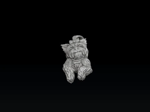 Dog Yorkshire Terrier Pendant 3D print model 3D Print Model