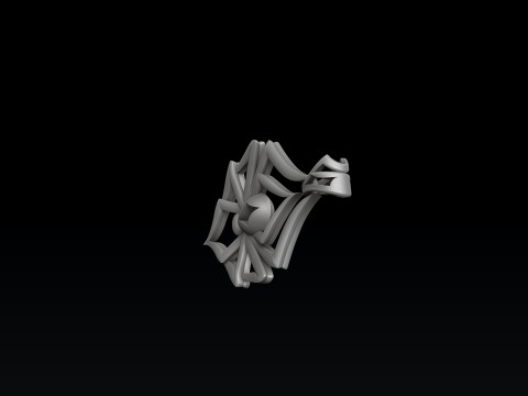 Minimalistic Spider Pendant 3D print model 3D Print Model