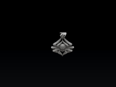 Spider Pendant 3D print model 3D Print Model