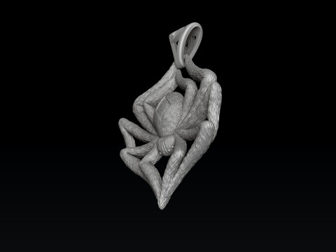 Spider Pendant 3D print model 3D Print Model