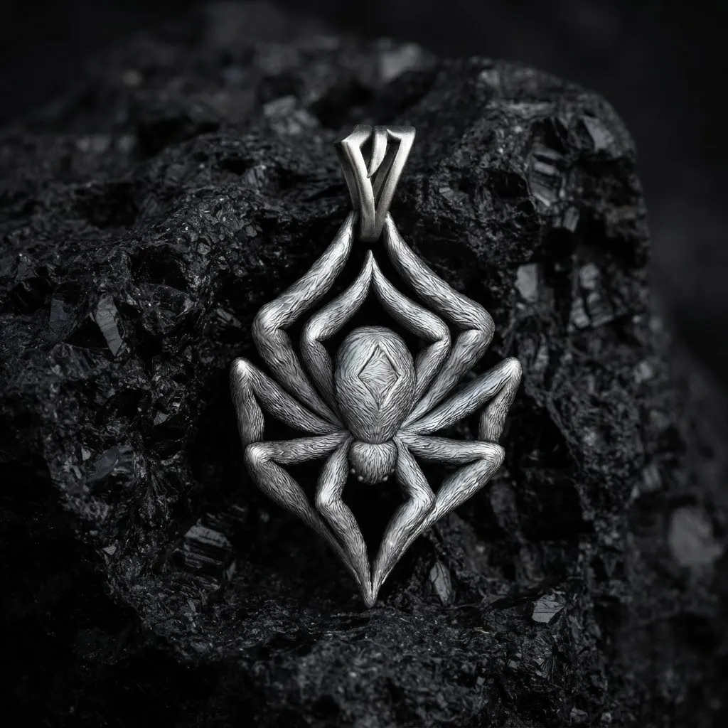 Modèle d'impression 3D du pendentif araignée Modèles 3D en vedette .c4d .max .obj .3ds .fbx .stl .blend
