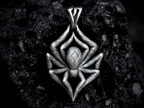 Spider Pendant 3D print model 3D Print Model