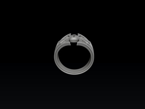 Minimalistic Spider Ring 3D print model 3Dプリントモデル